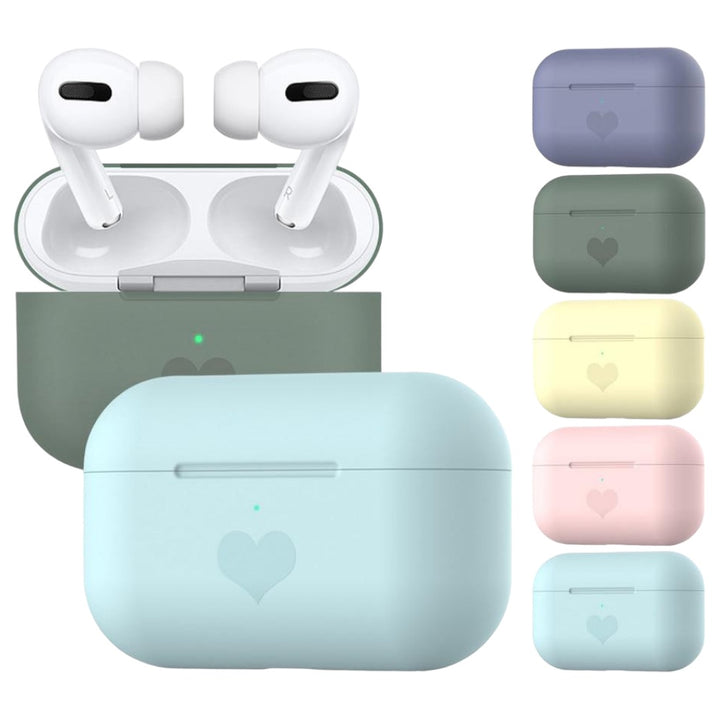 Herz Motiv Silikon Hülle/Case verschiedene Farben für AirPods Pro 1, 2 | ZITOCASES®