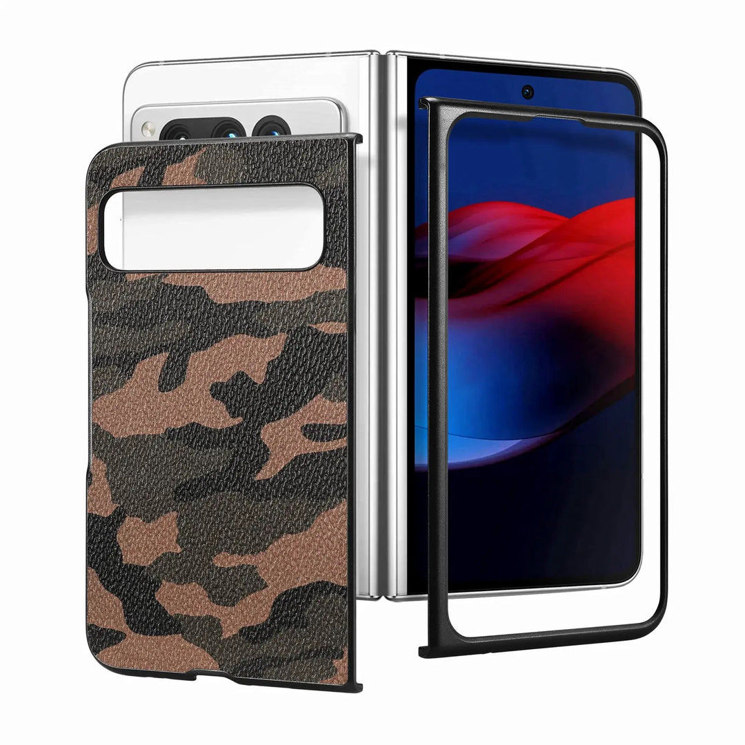 Kunstleder Camouflage/Tarnfarben Hülle/Case für Google Pixel Fold | ZITOCASES®