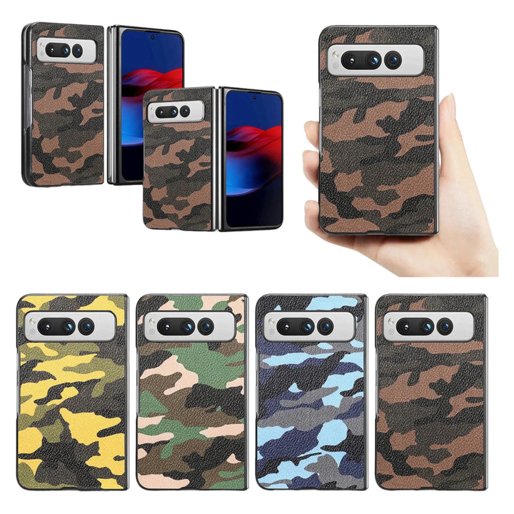 Kunstleder Camouflage/Tarnfarben Hülle/Case für Google Pixel Fold | ZITOCASES®