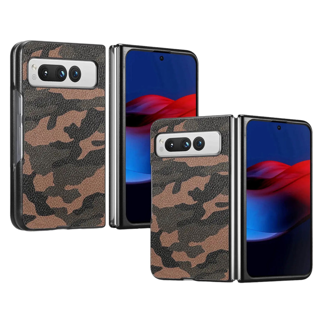 Kunstleder Camouflage/Tarnfarben Hülle/Case für Google Pixel Fold | ZITOCASES®