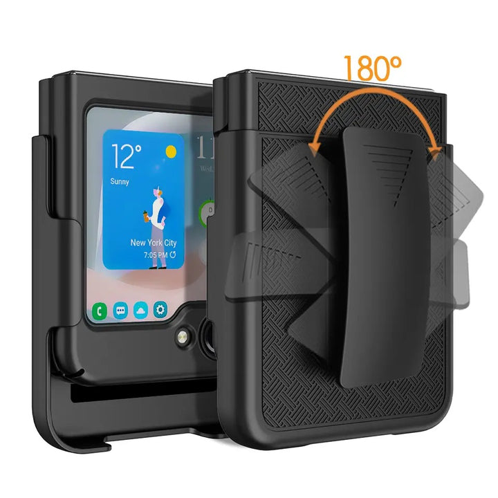 Zweiteilige Outdoor Hülle/Case inkl. Clip/Auflage für Samsung Galaxy Z Flip 6, 5, 4, 3 | ZITOCASES®