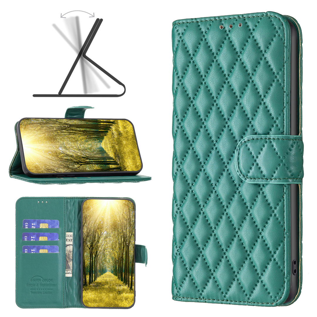 Karierte Kunstleder Klapphülle/Flipcase für Oppo Find X10, X10 Pro Max