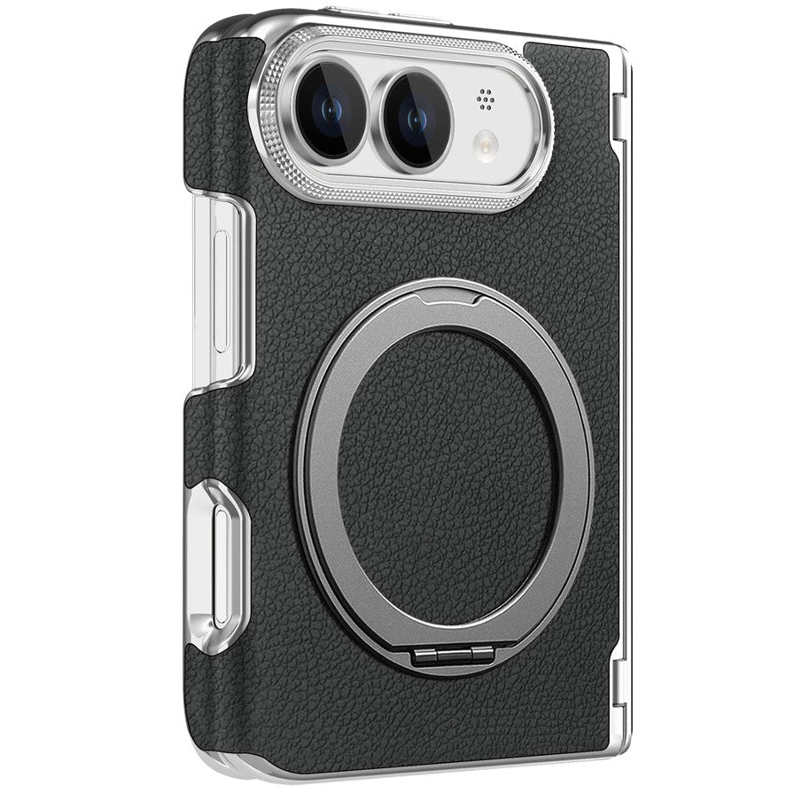 Stoßfeste Kunstleder MagSafe/Magnet Hülle/Case mit integriertem Ständer für iPhone Ultra | ZITOCASES®