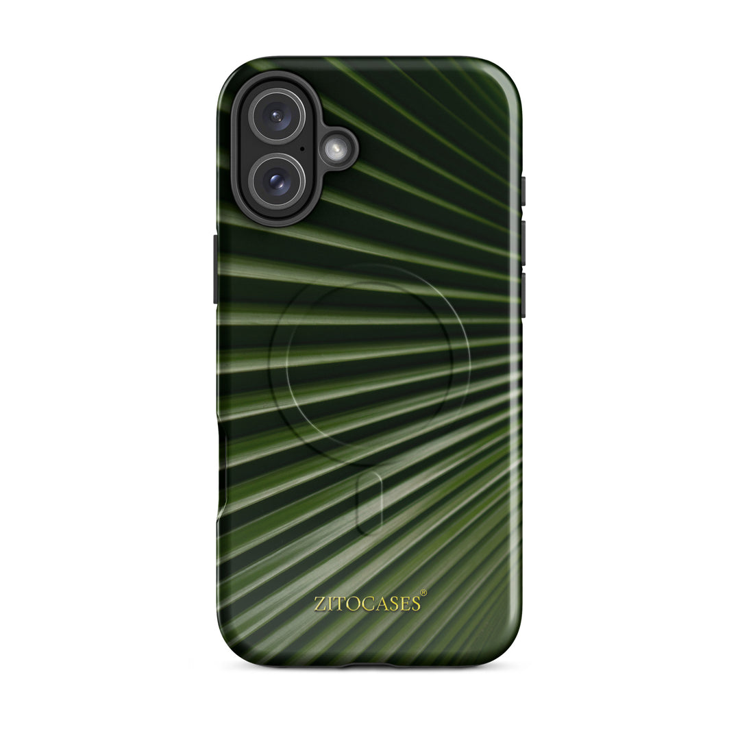 Dualschutz MagSafe/Magnet Palmen/Sommer Design 2-in-1 Hybrid Hülle/Case für iPhone 16, 16 Plus, 16 Pro, 16 Pro Max, 15, 15 Plus, 15 Pro, 15 Pro Max, 14, 14 Plus, 14 Pro, 14 Pro Max | ZITOCASES®