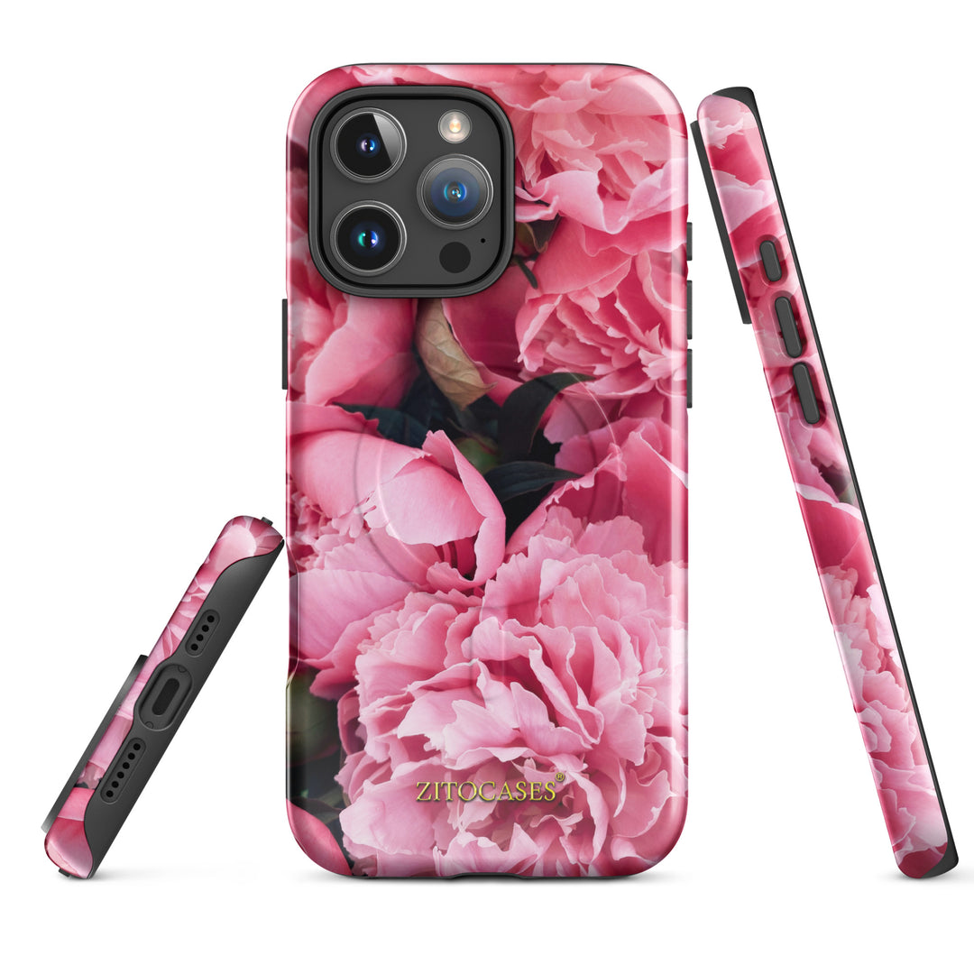 Dualschutz MagSafe/Magnet Blumen Design 2-in-1 Hybrid Hülle/Case für iPhone 16, 16 Plus, 16 Pro, 16 Pro Max, 15, 15 Plus, 15 Pro, 15 Pro Max, 14, 14 Plus, 14 Pro, 14 Pro Max | ZITOCASES®