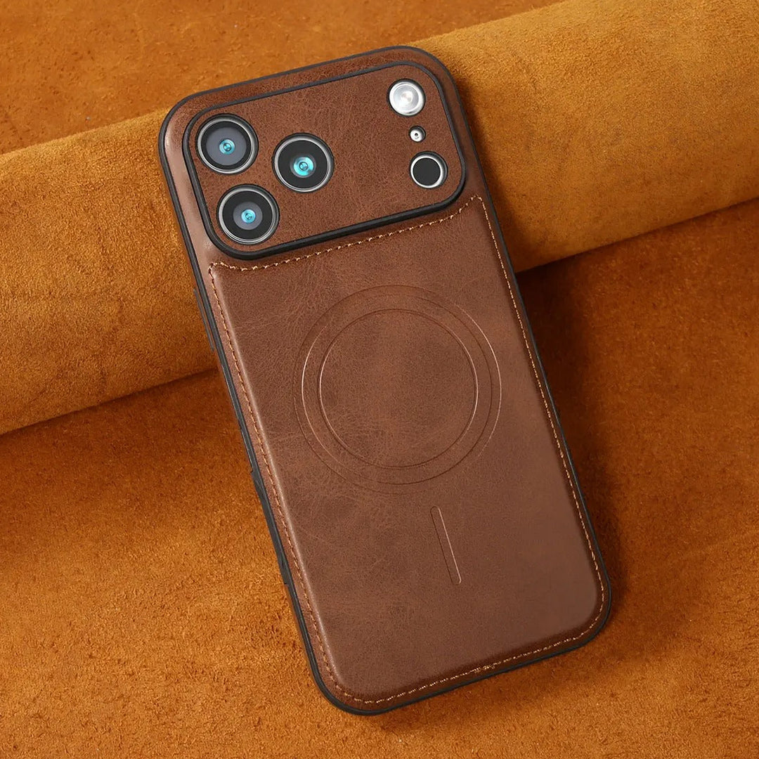 Kunstleder MagSafe/Magnet Hülle/Case für iPhone 18 Pro, 18 Pro Max
