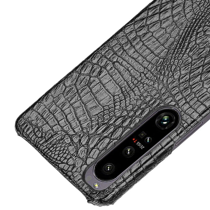 Krokodil-Leder Optik Hülle/Case verschiedene Farben für Sony Xperia 1 VI, 5, 8, 10 - Serie | ZITOCASES®