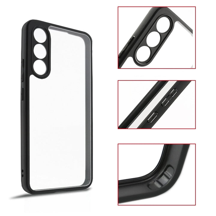 Edle Transparente Silikon Hülle/Case mit schwarzen Rahmen für Meizu 16, 16 Plus, 17, 17 Pro, 18, 18 Pro, 20 Infinity | ZITOCASES®