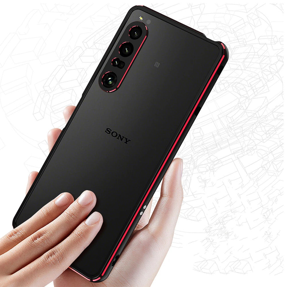 Aluminium Rahmen/Bumper Hülle/Case (inkl. Kamera Abdeckung) für Sony Xperia 1, 5, 8, 10 - Serie | ZITOCASES®