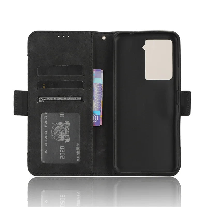 Kunstleder/Kartenfach Wallet Klapp Hülle/Flip Case für HTC U24 Pro, U23 Pro | ZITOCASES®