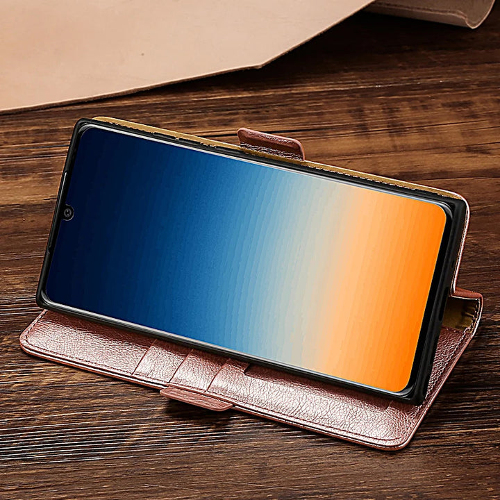 Mehrteilige/Design-Naht Kunstleder Klapp Hülle/Flip Case für Meizu 16, 16 Plus, 17, 17 Pro, 18, 18 Pro, 20 Infinity | ZITOCASES®