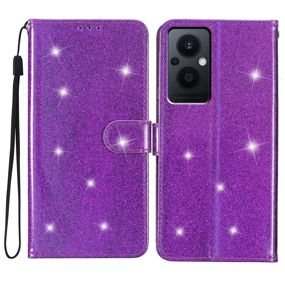 Glitzer Kunstleder Klapp Hülle/Flip Case für Oppo A-Serie | ZITOCASES®