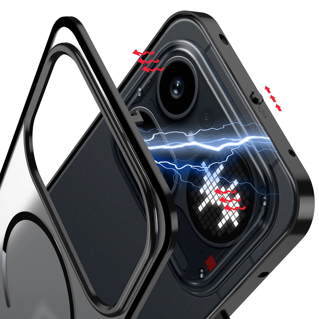 Rahmen/Bumper Aluminium MagSafe/Magnet Hülle/Case inkl. Glas Rückseite für Nothing Phone (4a) Pro | ZITOCASES®