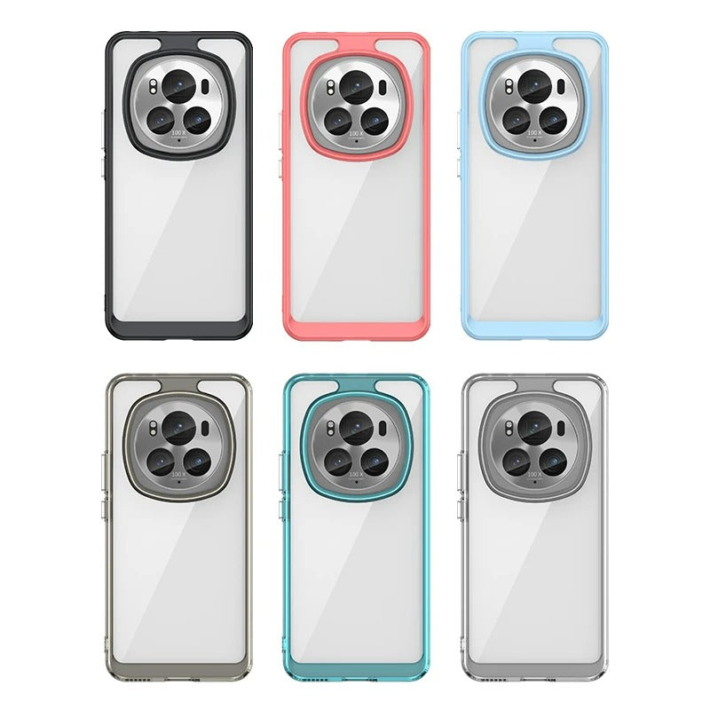 Transparente Silikon/Plastik Hülle/Case mit buntem Rahmen für Honor Magic 7, 6-Serie | ZITOCASES®