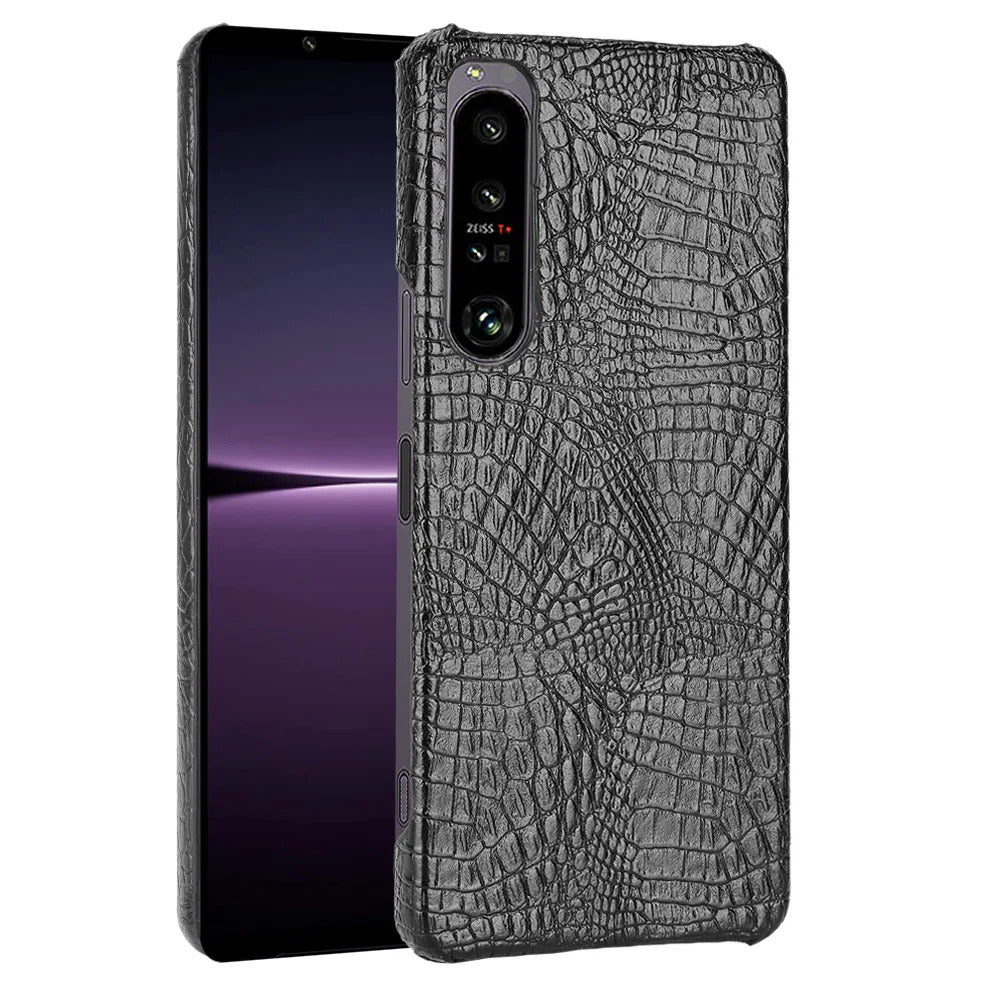 Krokodil-Leder Optik Hülle/Case verschiedene Farben für Sony Xperia 1 VI, 5, 8, 10 - Serie | ZITOCASES®