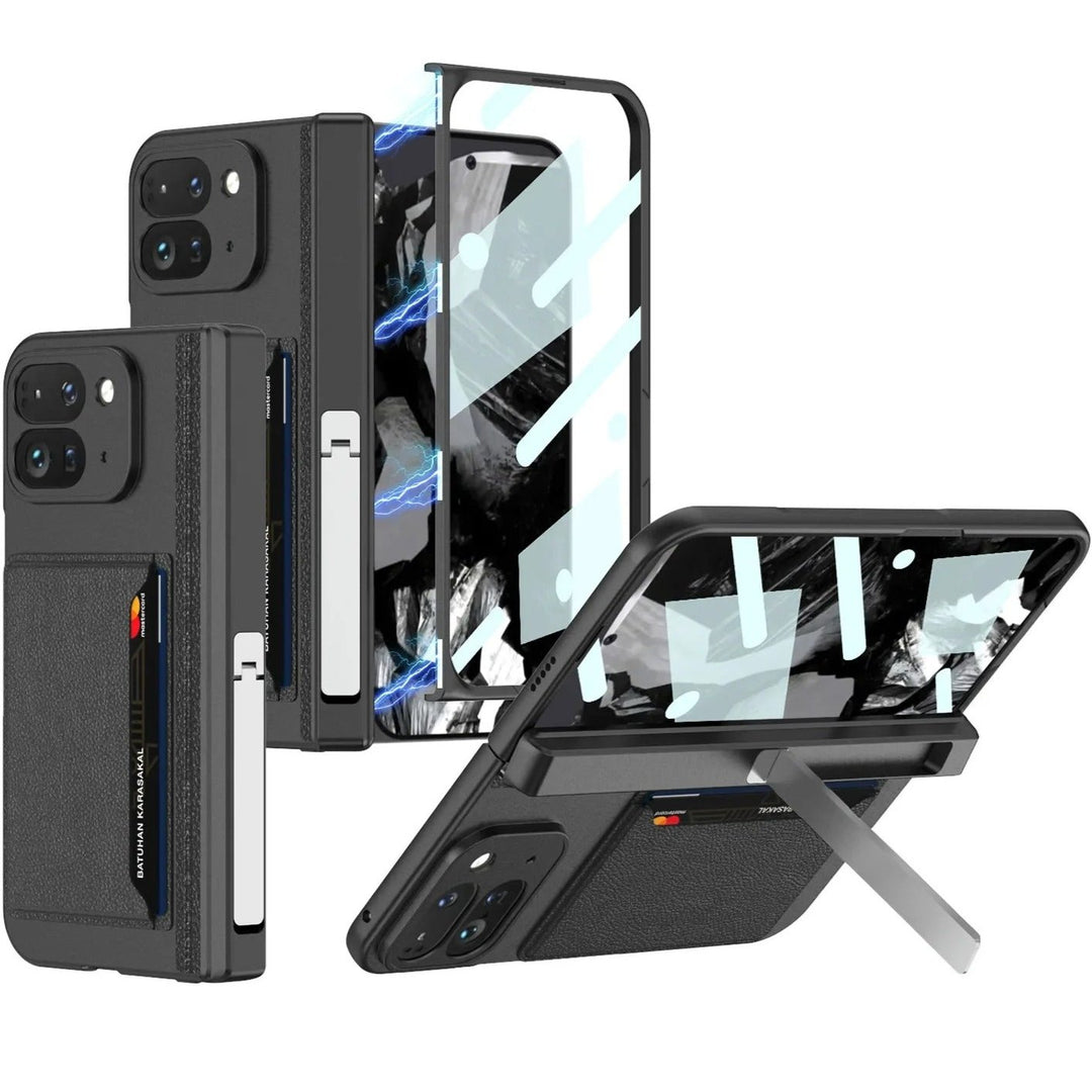 Magnetische Kunstleder Vollschutz/Kartenfach Hülle/Case für Google Pixel 9 Pro Fold | ZITOCASES®