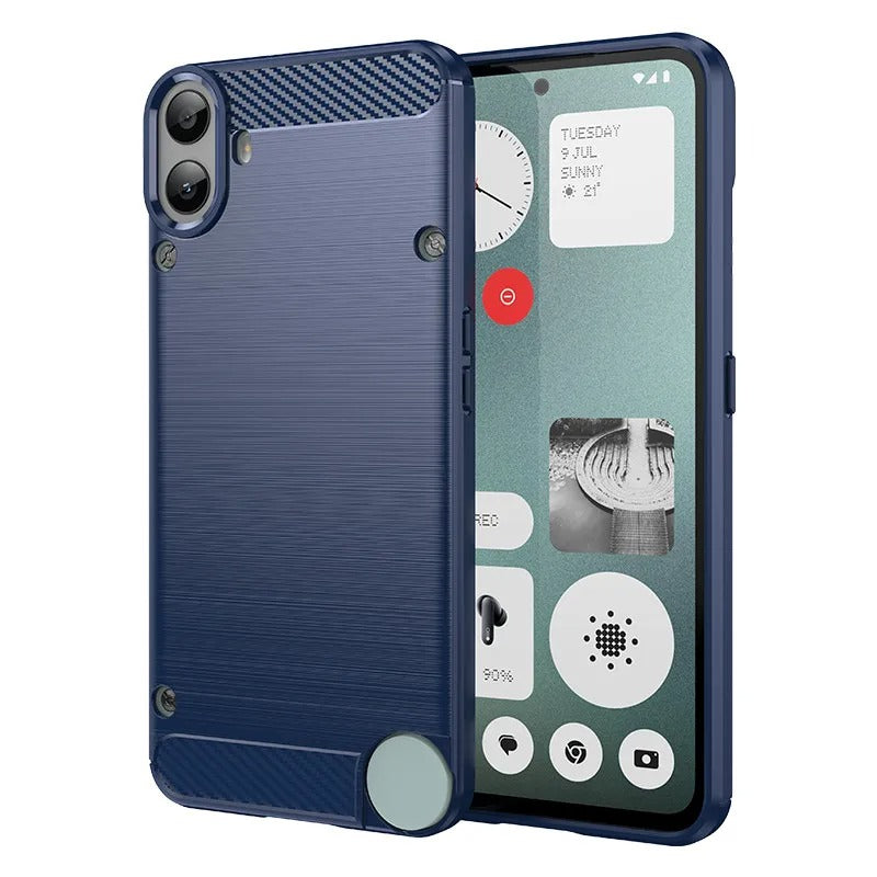 Edle Carbon Akzente Soft Hülle/Case verschiedene Farben für Nothing Phone (3a), (3a) Pro, (2), (2a), (2a) Plus, (1), CMF Phone 1 | ZITOCASES®