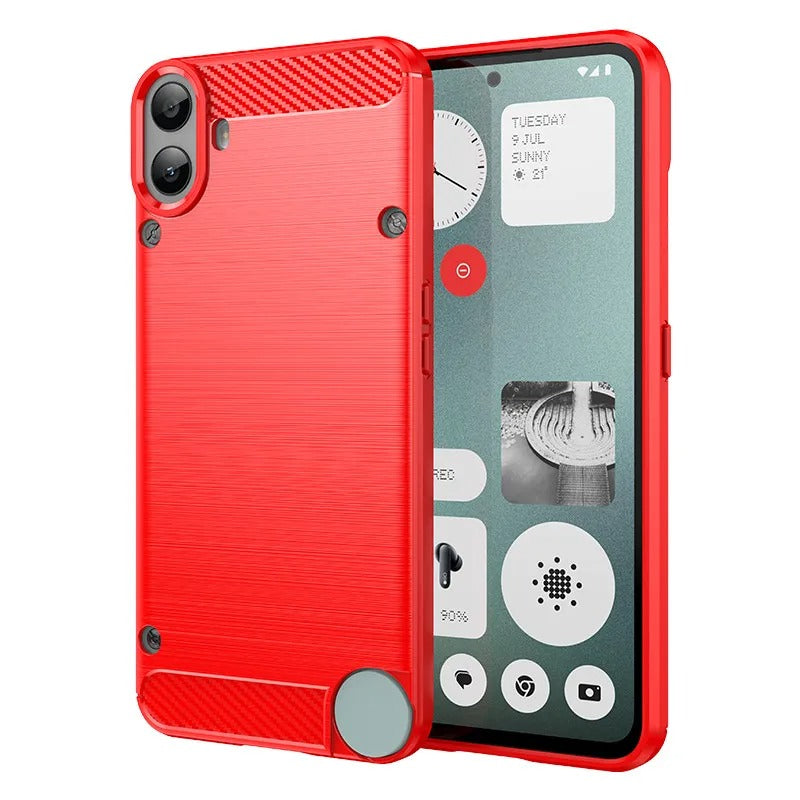 Edle Carbon Akzente Soft Hülle/Case verschiedene Farben für Nothing Phone (3a), (3a) Pro, (2), (2a), (2a) Plus, (1), CMF Phone 1 | ZITOCASES®