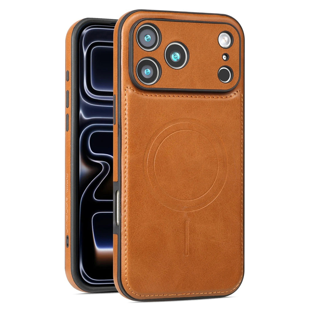 Kunstleder MagSafe/Magnet Hülle/Case für iPhone 18 Pro, 18 Pro Max