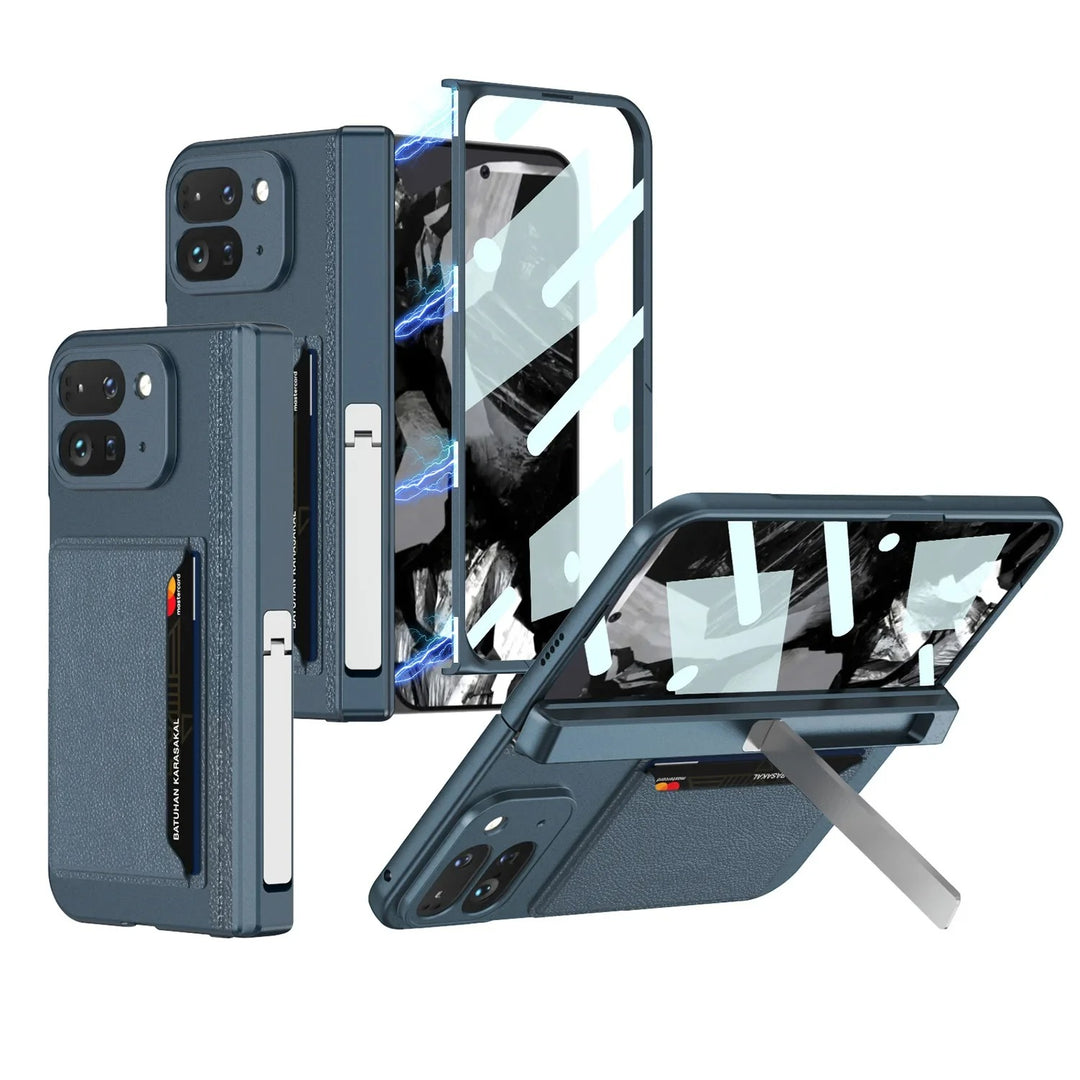 Magnetische Kunstleder Vollschutz/Kartenfach Hülle/Case für Google Pixel 9 Pro Fold | ZITOCASES®