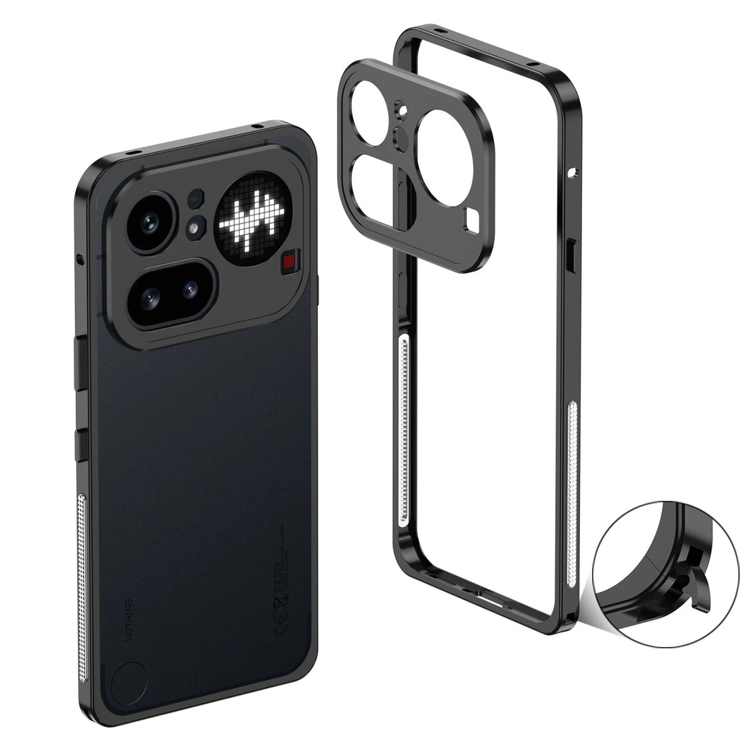 Aluminium Rahmen/Bumper Hülle/Case (inkl. Kamera Abdeckung) für Nothing Phone (4a) Pro | ZITOCASES®