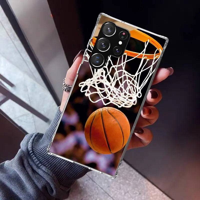 Basketball Motive Soft Hülle/Case für Samsung Galaxy S24, S24 Plus, S24 Ultra, S24 FE, S23 FE, S23, S23 Plus, S23 Ultra, S22, S22 Plus, S22 Ultra, S21 FE, S21, S21 Plus, S21 Ultra, S20, S20 Plus, S20 Ultra, S20 FE, S10, Note 20 | ZITOCASES®