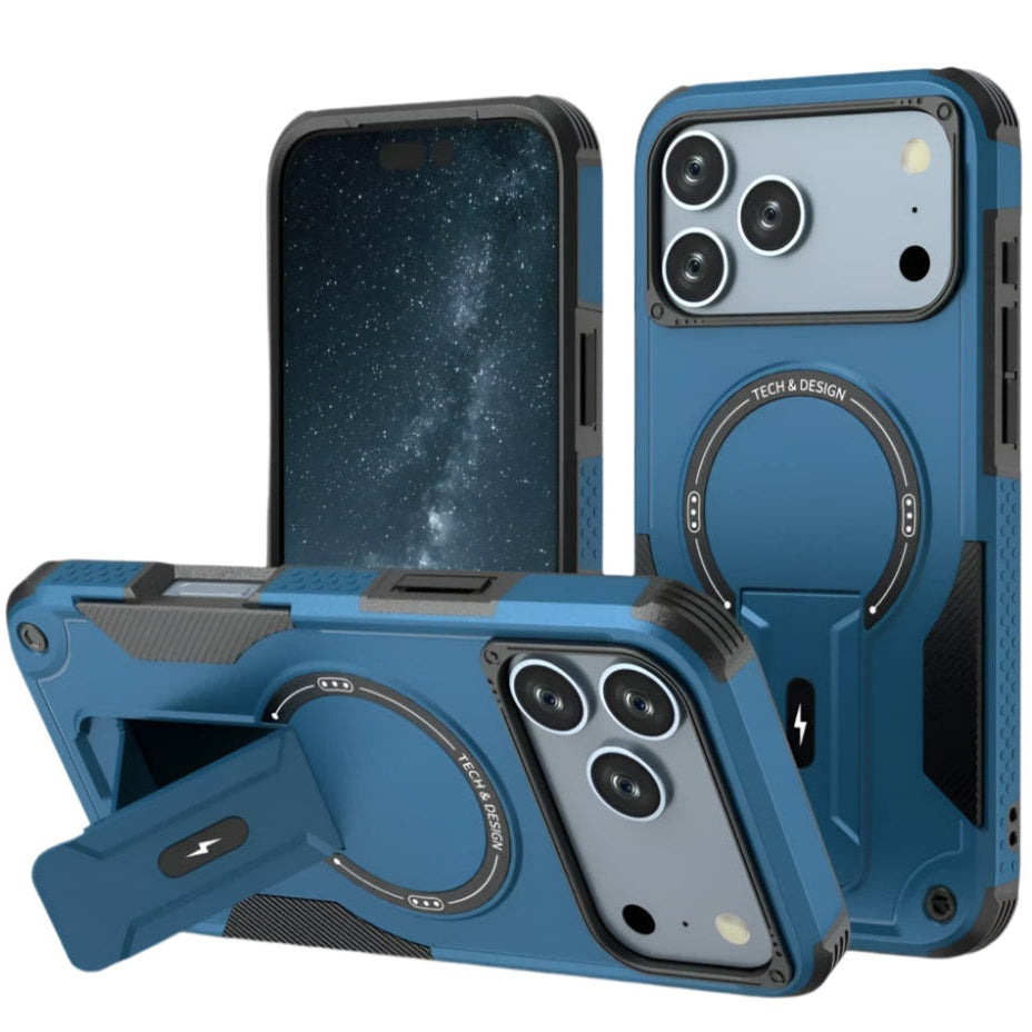 Bunte Outdoor MagSafe/Magnet Hülle/Case mit integriertem Ständer für iPhone 17 Pro, 17 Pro Max | ZITOCASES®