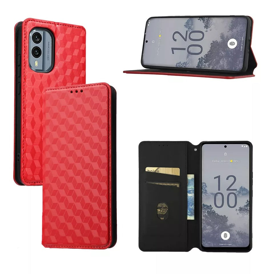 Kunstleder Geometrie-Muster Klapp Hülle/Flip Case für Nokia X-Serie | ZITOCASES®