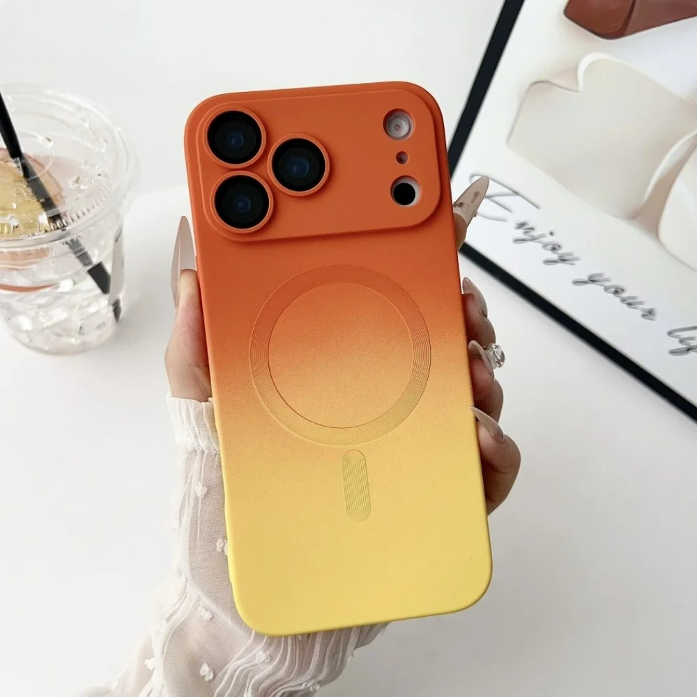 Bunte Farbverlauf MagSafe/Magnet Silikon Hülle/Case für iPhone 17 Pro, 17 Pro Max | ZITOCASES®