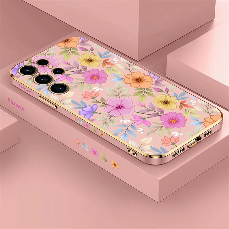 Hochglanz Blumen Motive Silikon Hülle/Case für Samsung Galaxy S25, S25 Plus, S25 Ultra, S24, S24 Plus, S24 Ultra, S24 FE, S23 FE, S23, S23 Plus, S23 Ultra, S22, S22 Plus, S22 Ultra, S21 FE, S21, S21 Plus, S21 Ultra, S20, S20 Plus, S20 Ultra, S20 FE, S10 | ZITOCASES®