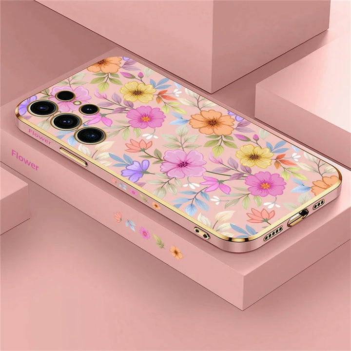 Hochglanz Blumen Motive Silikon Hülle/Case für Samsung Galaxy S23, S22, S21-Serie | ZITOCASES®