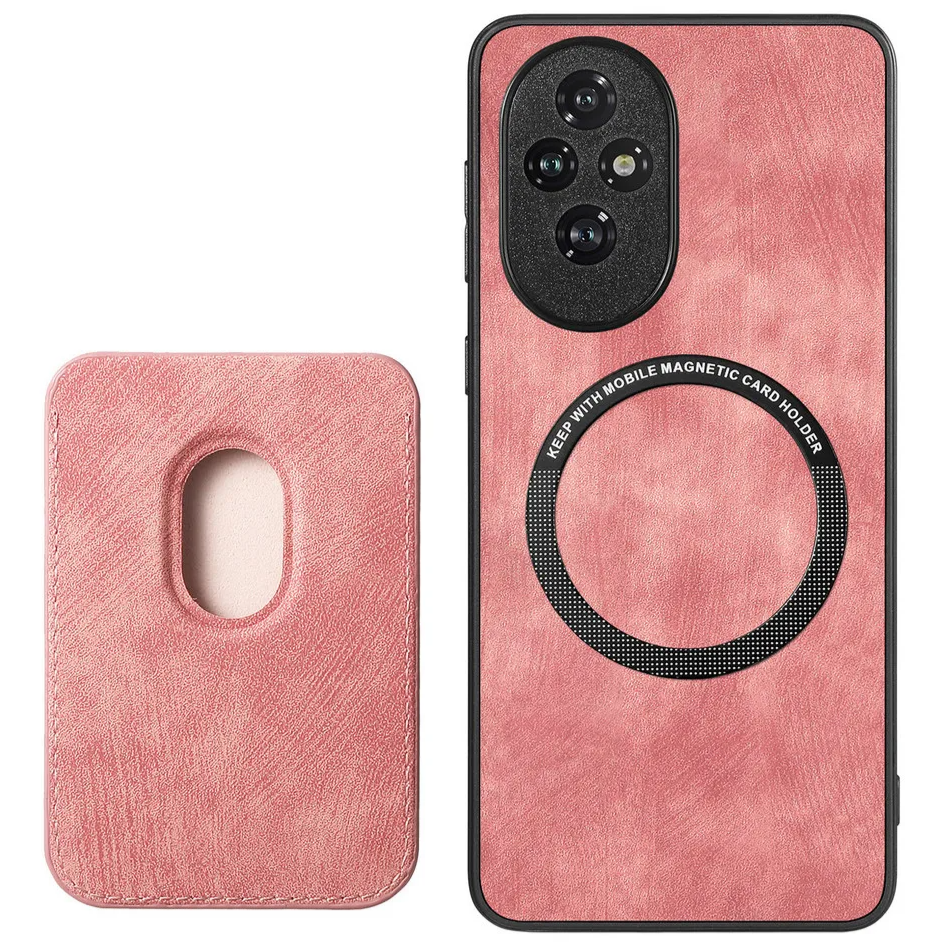 Handyhülle Für Honor 90 - Sternenklarer Himmel Design, Glas + TPU, Pinke Blumen
