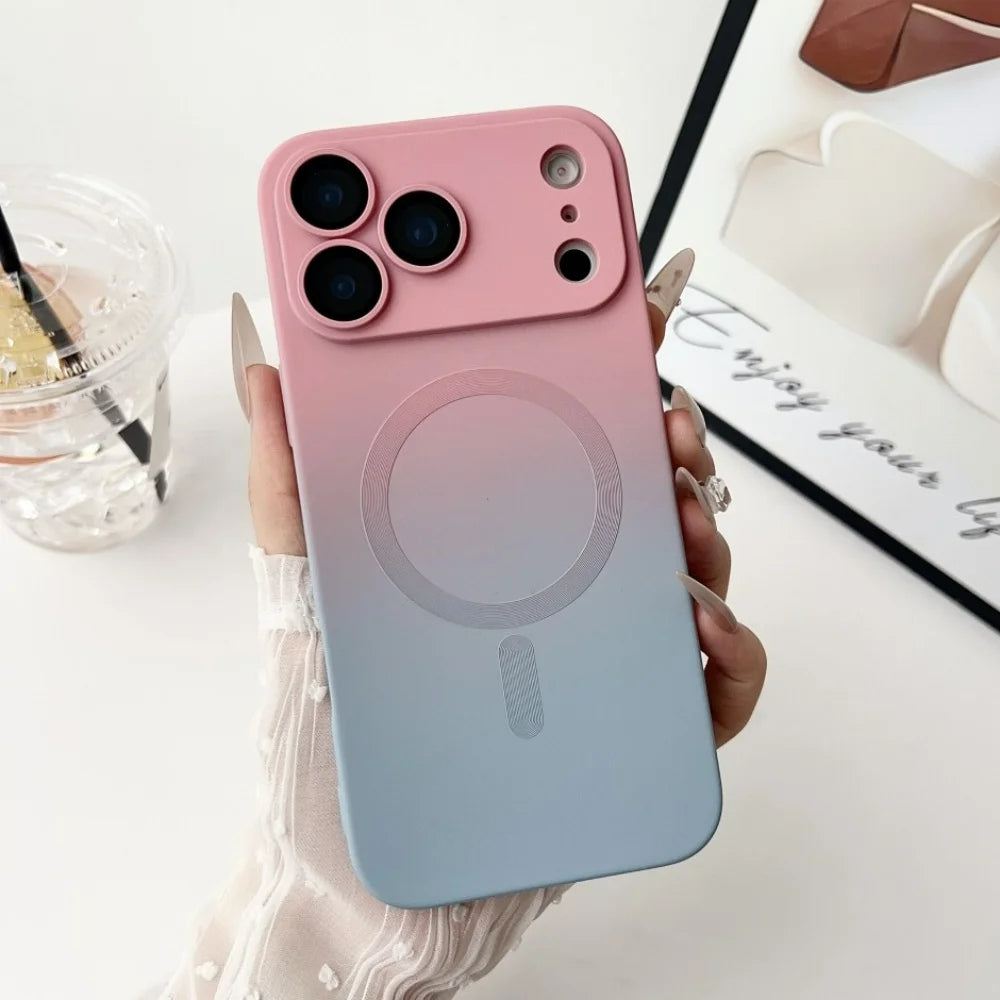 Bunte Farbverlauf MagSafe/Magnet Silikon Hülle/Case für iPhone 17 Pro, 17 Pro Max | ZITOCASES®