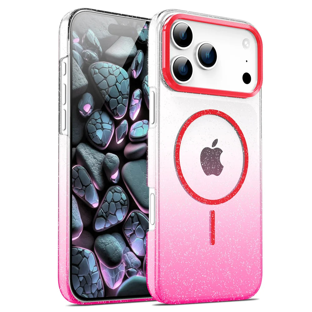 Glitzer/Farbverlauf MagSafe/Magnet Plastik Hülle/Case für iPhone 17 Pro, 17 Pro Max | ZITOCASES®