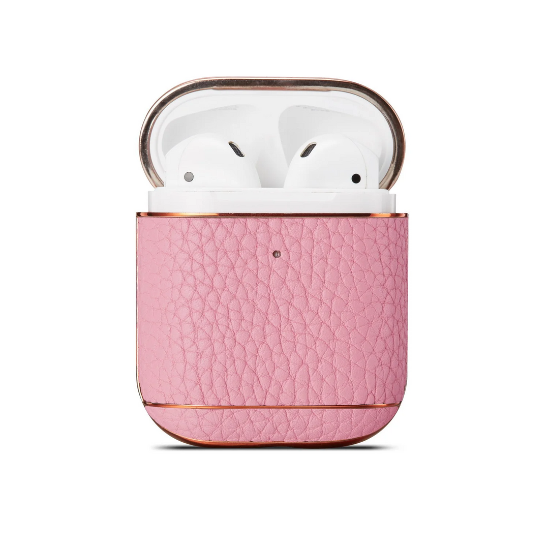 Elegante Kunstleder/Gold Hülle/Case für AirPods 1, 2, 3, 4 | ZITOCASES®