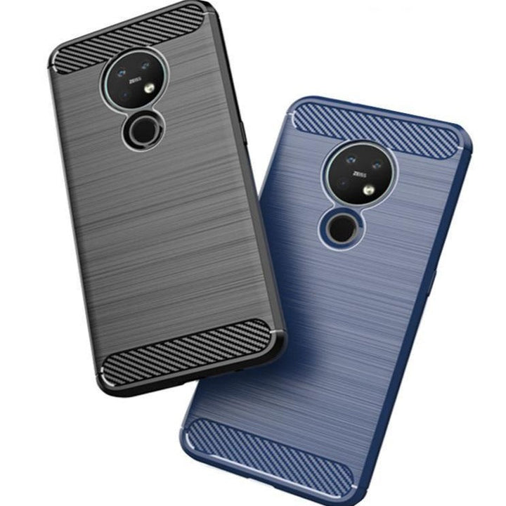 Edle Carbon Akzente Soft Hülle/Case verschiedene Farben für Nokia X71, X30 | ZITOCASES®