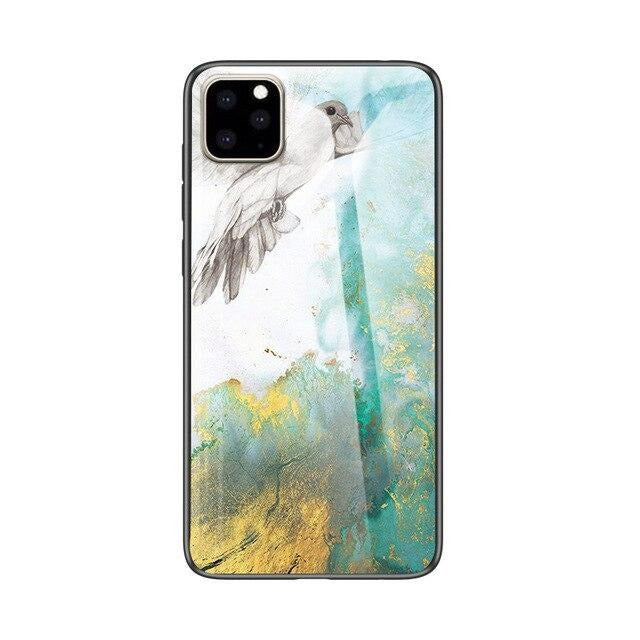 Marmor Optik Panzerglas Hülle/Case verschiedene Motive für Google Pixel 9, 8-Serie | ZITOCASES®