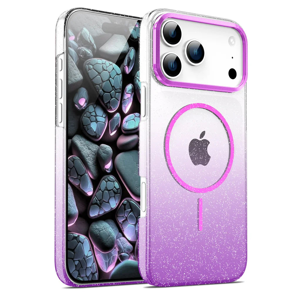 Glitzer/Farbverlauf MagSafe/Magnet Plastik Hülle/Case für iPhone 17 Pro, 17 Pro Max | ZITOCASES®