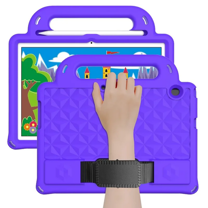 Kinder/Airbag Silikon Hülle/Case inkl. Gurt und Griff für iPad Pro, Mini-Serie | ZITOCASES®