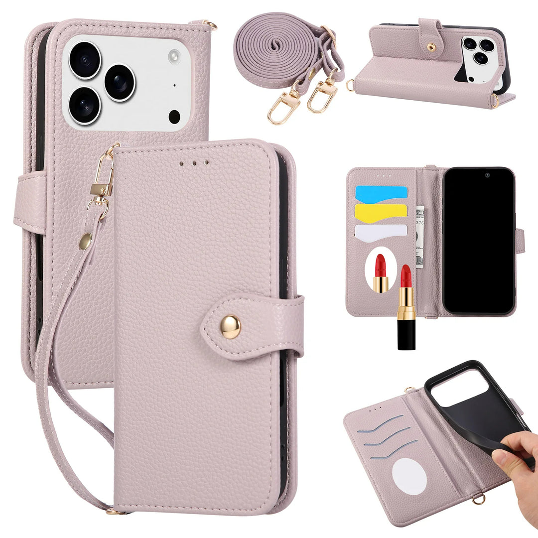 Kunstleder Klapp Hülle/Flip Case mit Spiegel für iPhone 17 Pro, 17 Pro Max | ZITOCASES®