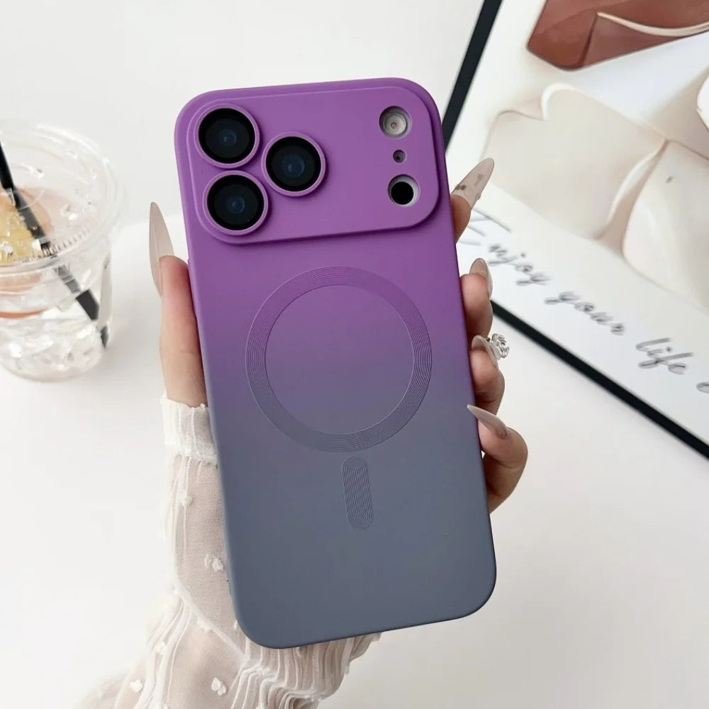 Bunte Farbverlauf MagSafe/Magnet Silikon Hülle/Case für iPhone 17 Pro, 17 Pro Max | ZITOCASES®