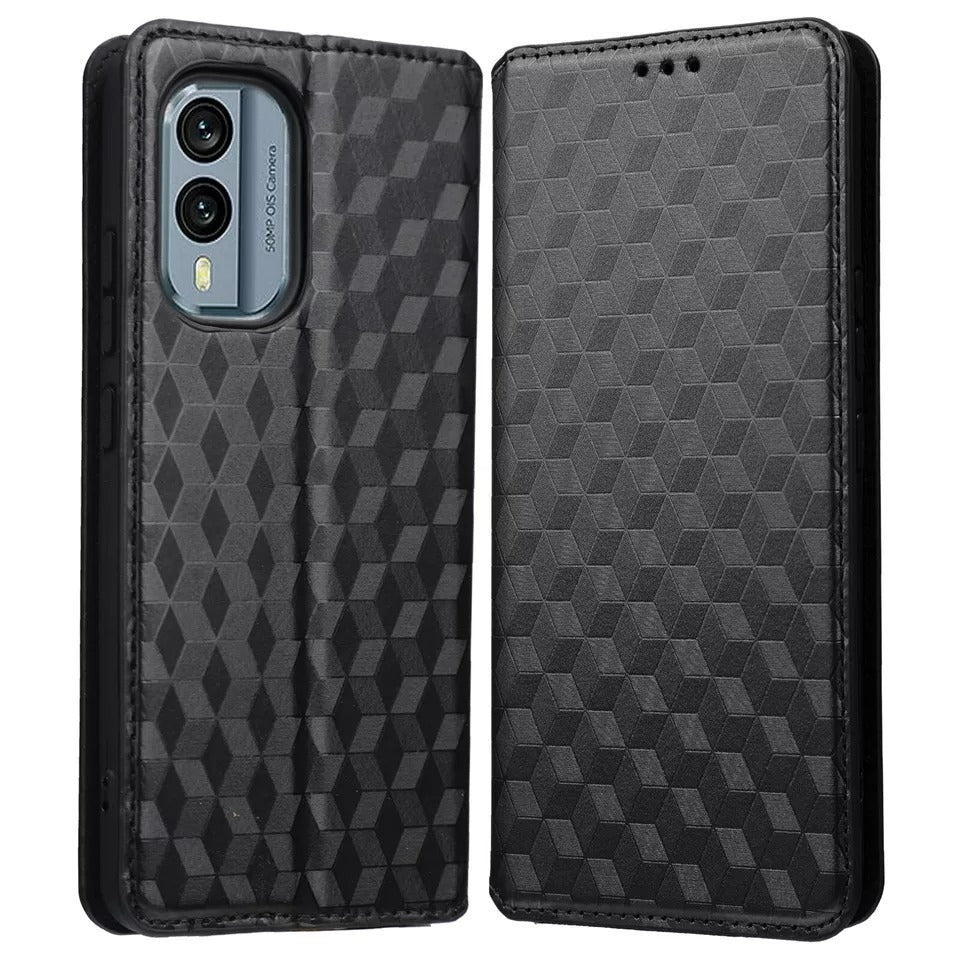 Kunstleder Geometrie-Muster Klapp Hülle/Flip Case für Nokia X-Serie | ZITOCASES®