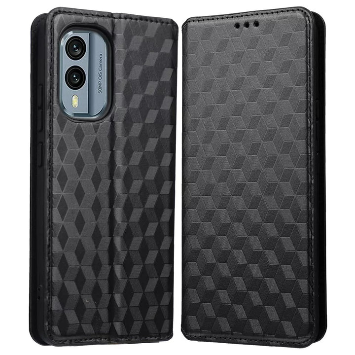 Kunstleder Geometrie-Muster Klapp Hülle/Flip Case für Nokia X30, XR21, XR20, X20, X6, X5, G60, G50, G42, G22, G21, G20, G11, G10, 8.3, 8, 7.2, 7.1, 6.2, 6, 5.4 | ZITOCASES®