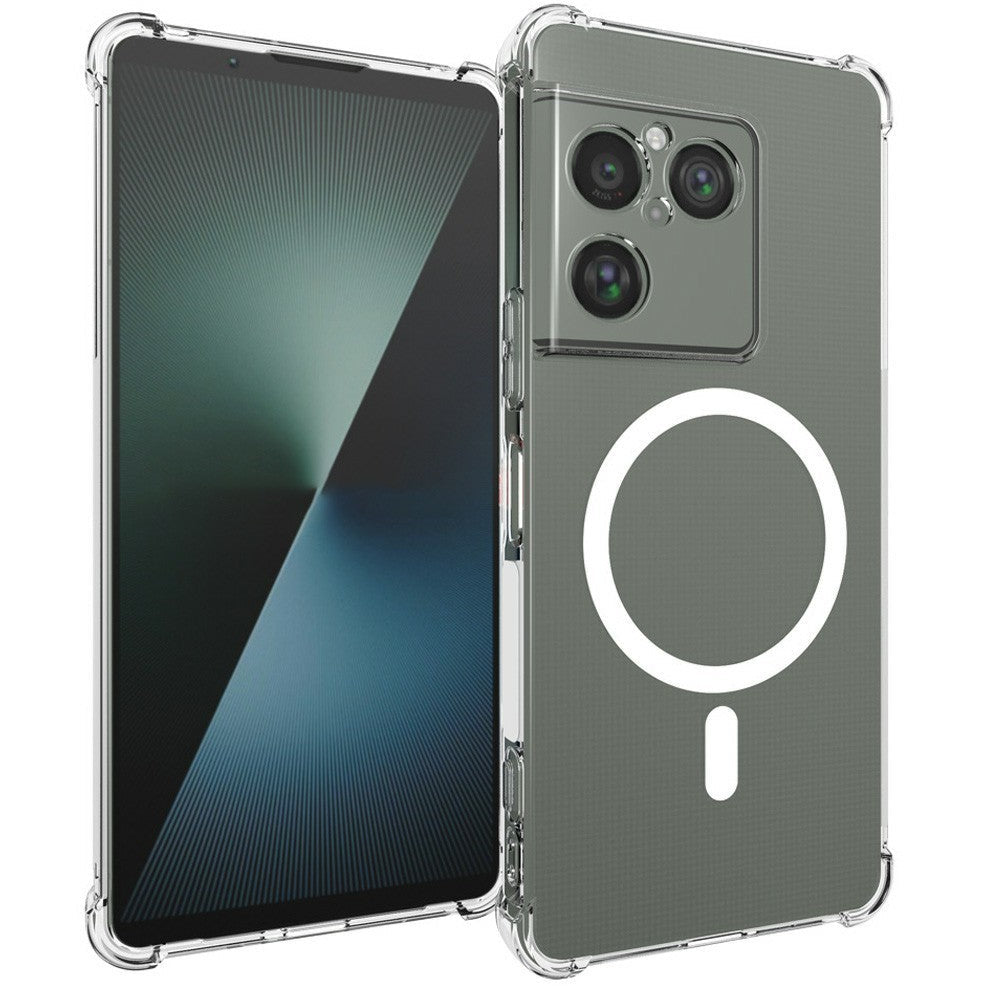 Transparente Airbag MagSafe/Magnet Silikon Hülle/Case für Sony Xperia 1 VIII | ZITOCASES®