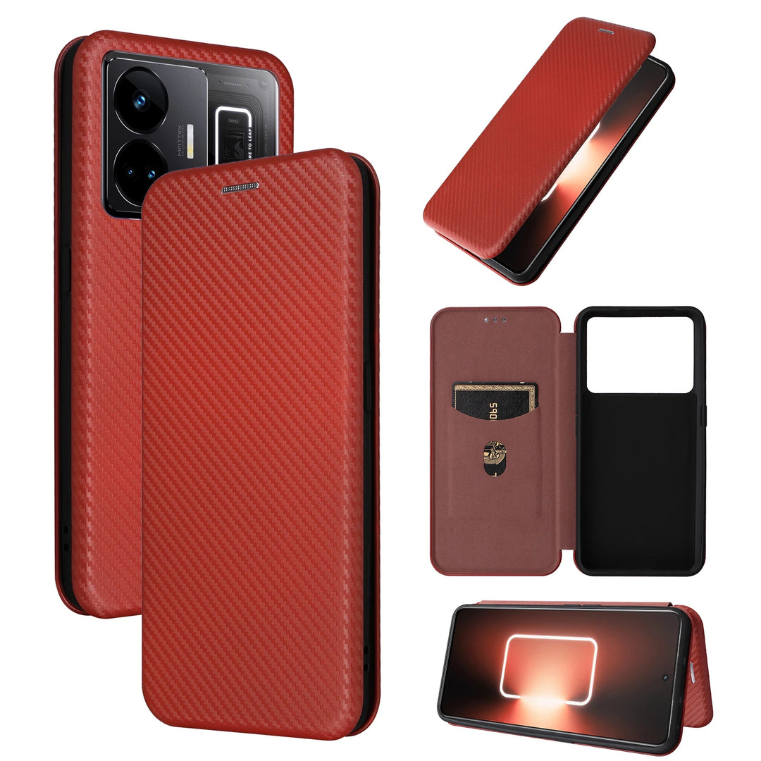 Kunstleder Carbon Klapp Hülle/Flip Case für Realme GT 7 Pro, GT 6, 6T, NEO 5, 3T, 3, 2, Master Edition, Narzo 50, 30, X50, X2 Pro, X2, C75, C55, C51, C35, C33 C31, C30, C25Y, C21Y, C11, 14X, 14 Pro, 12 Pro Plus, 12 Plus, 12 Pro, 12, 9 Pro Plus | ZITOCASES®