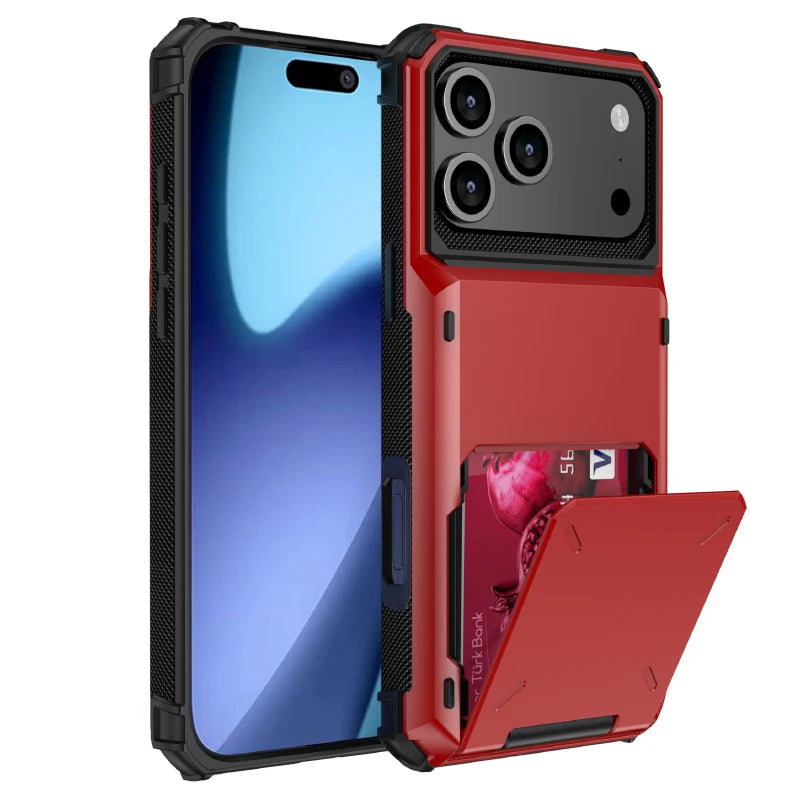 Silikon/Airbag Hülle/Case mit Kartenfach für iPhone 17 Pro, 17 Pro Max | ZITOCASES®