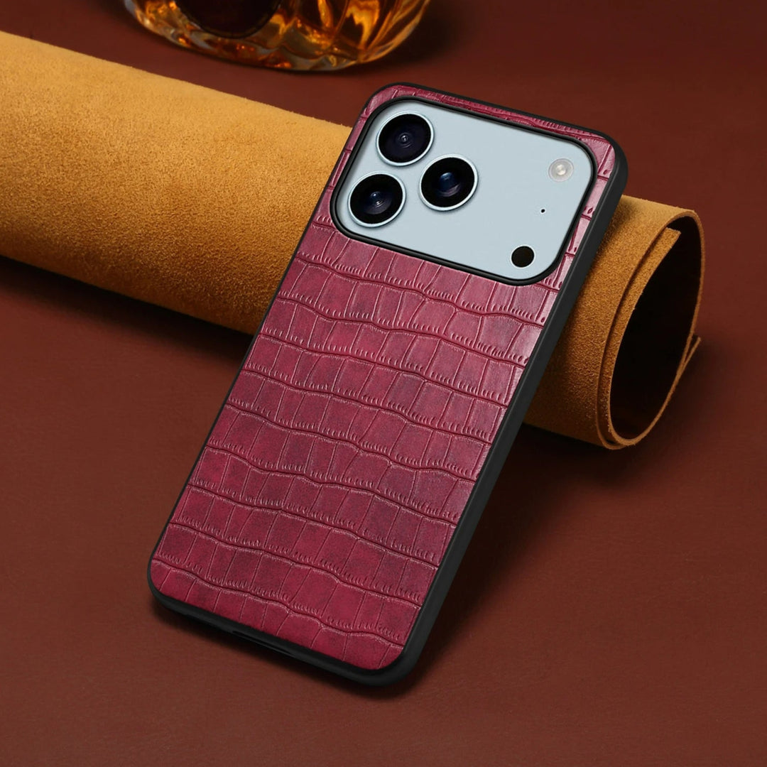 Krokodil-Leder Optik Hülle/Case für iPhone 17 Pro, 17 Pro Max | ZITOCASES®