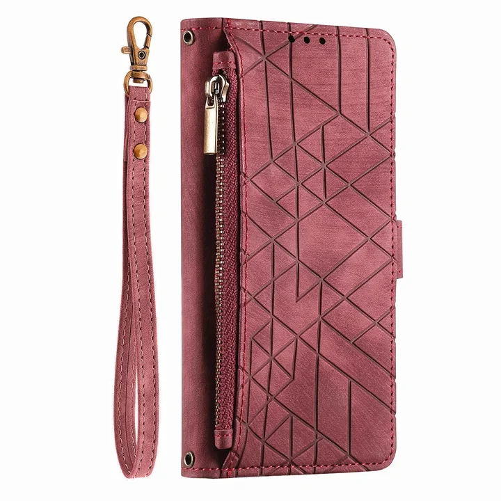 Gestreifte Kunstleder Klapp Hülle/Flip Case für ZTE Axon 50 Ultra, 40 Pro, 40 Ultra, 30 Ultra, 20, 11, Nubia Z60S Pro, Z60 Ultra, X, Red Magic 3, 3S | ZITOCASES®