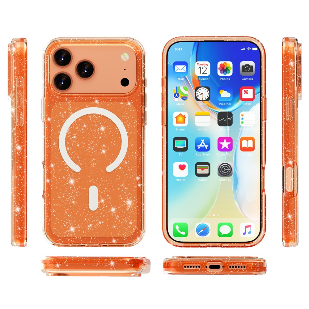 Bunte/Transparente Glitzer Silikon MagSafe/Magnet Hülle/Case für iPhone 18 Pro, 18 Pro Max | ZITOCASES®
