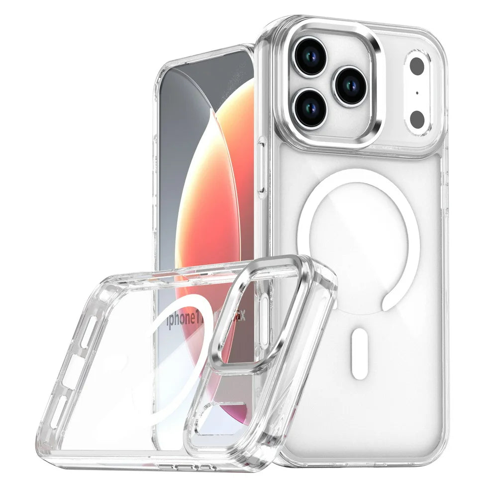 Transparente/Chrom MagSafe/Magnet Hülle/Case für iPhone 17 Pro, 17 Pro Max | ZITOCASES®